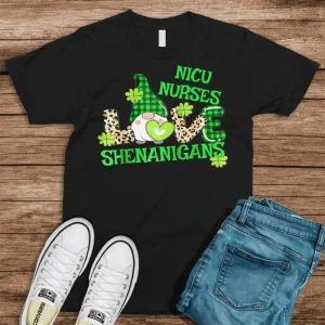 Nicu Nurse St Patricks Day Gnome Love Shenanigans Shirt